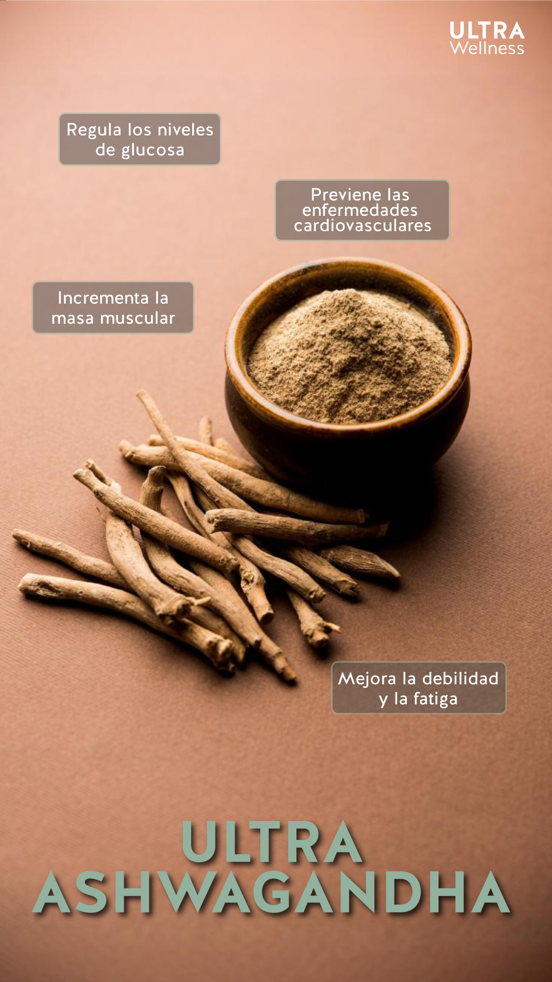 ⚡ ASHWAGANDHA X60 – BY ULTRA | Energía & Bienestar