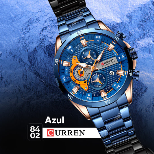 Reloj Curren 8402 ⌚ | Cronógrafo de Acero Inoxidable para Hombre | Estilo Moderno y Resistente – Envío Gratis y Pago Contra Entrega