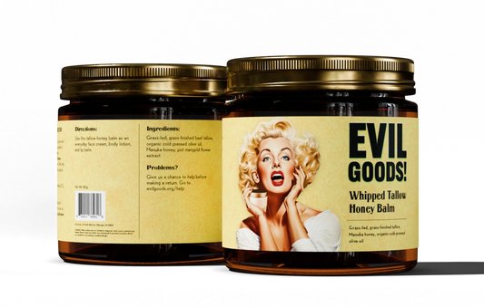 Evil Goods · Bálsamo Batido con Sebo de Res y Miel de Manuka – 120 ml